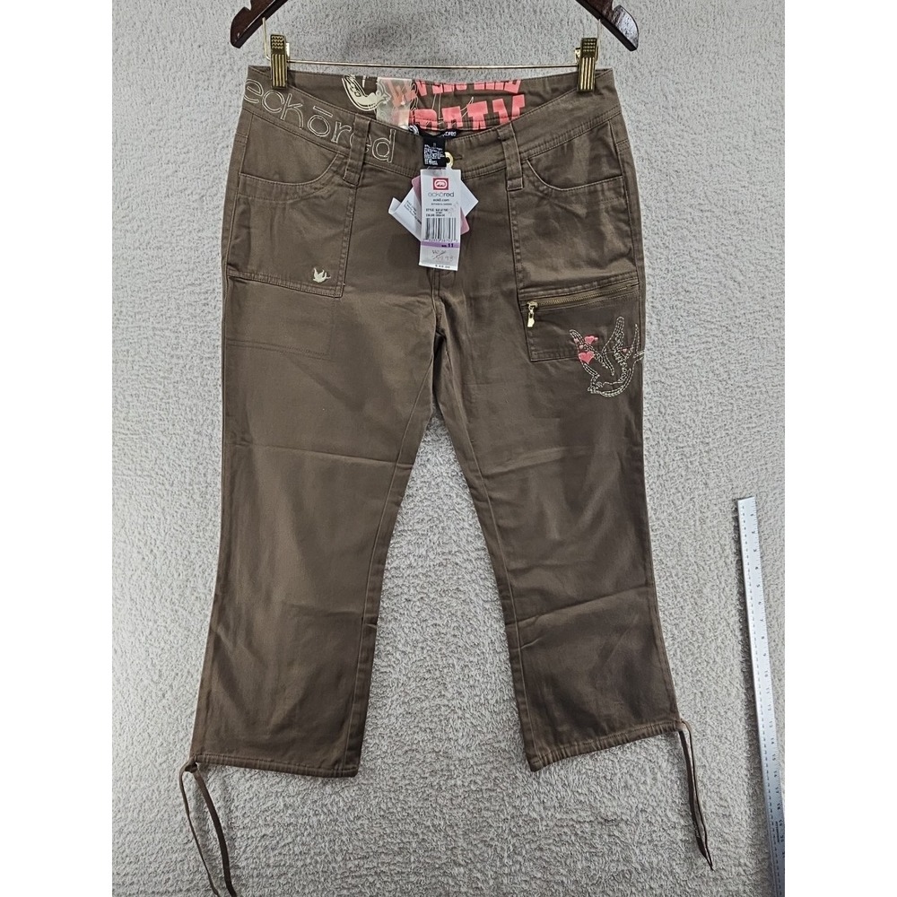 Ecko Red Capri Pants Womens Size 11 Dead Stock 90's Y2K New with Tags